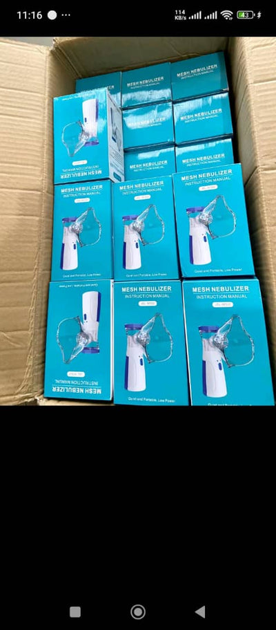 Customer using Portable Nebulizer - Congestion Eliminator