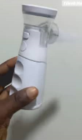 Customer using Portable Nebulizer - Congestion Eliminator