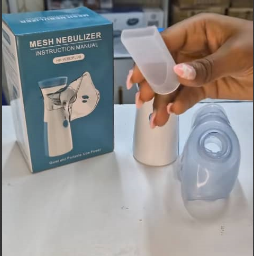 Customer using Portable Nebulizer - Congestion Eliminator