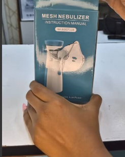 Customer using Portable Nebuliser - Congestion Eliminator